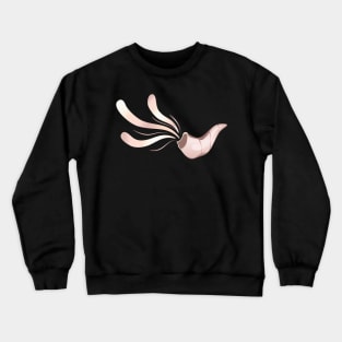 Jewish shofar illustration rose gold Crewneck Sweatshirt